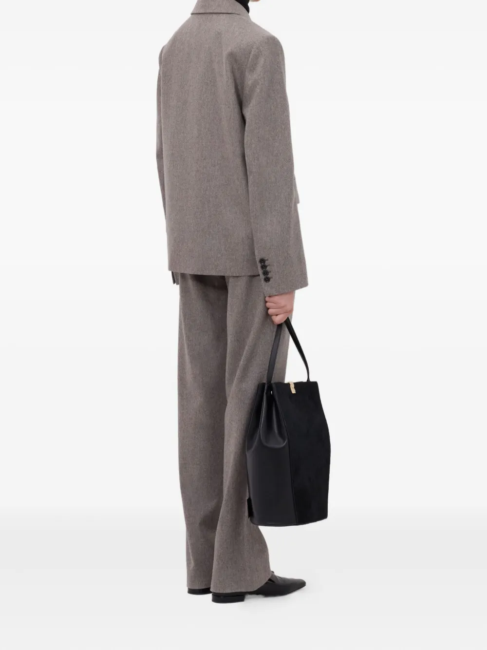 Loulou De Saison Peak-lapels Double-breasted Blazer In Gray
