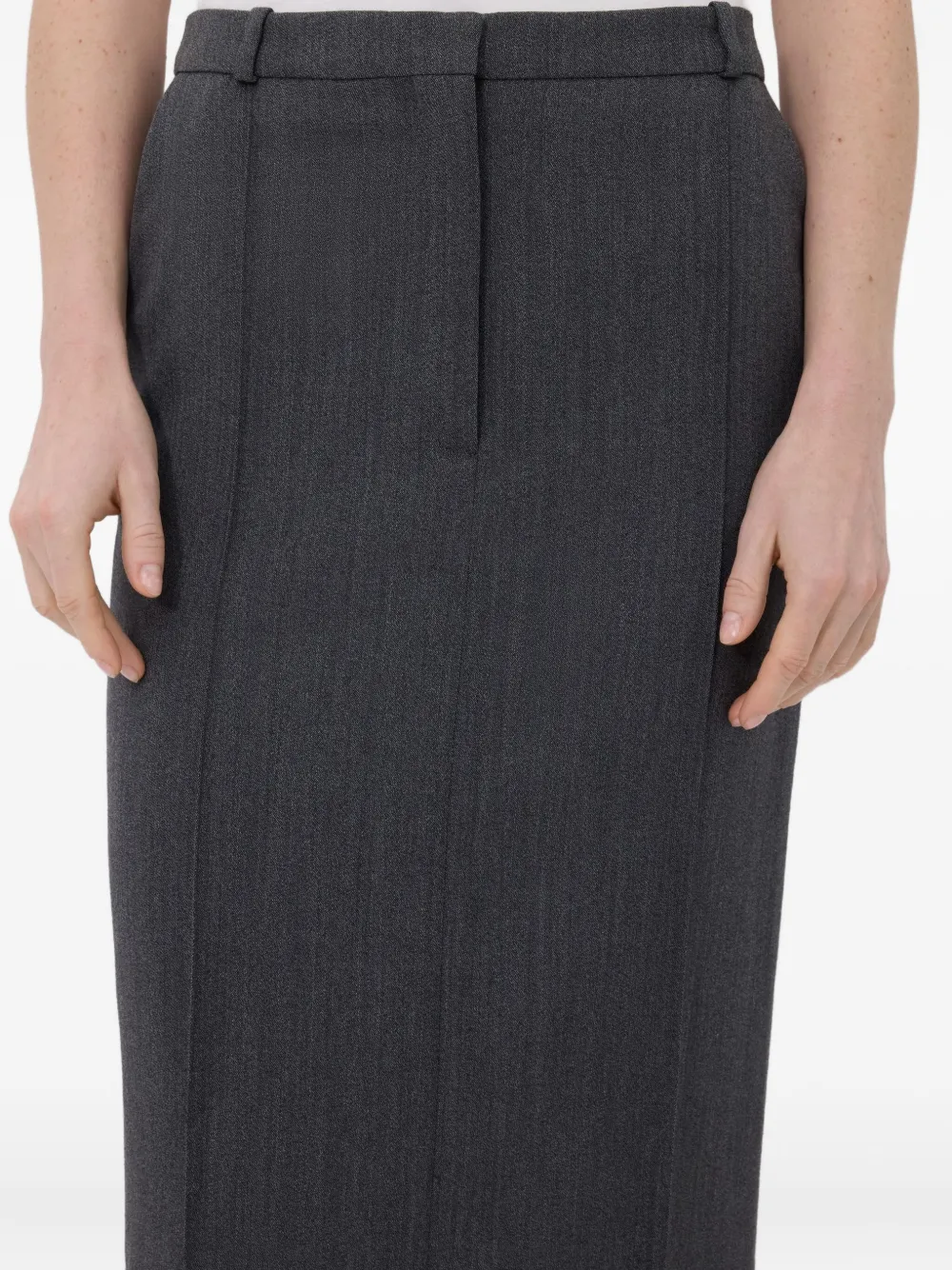 LouLou de Saison Midi-plooirok Grijs