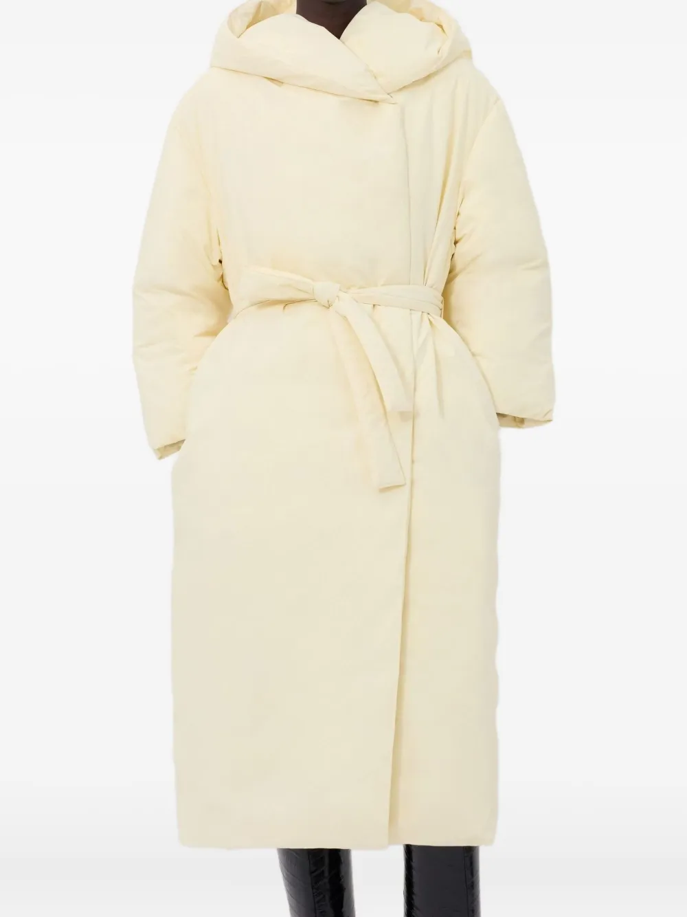 LouLou de Saison DORIS LDS hooded belted coat | Neutrals | Image 1