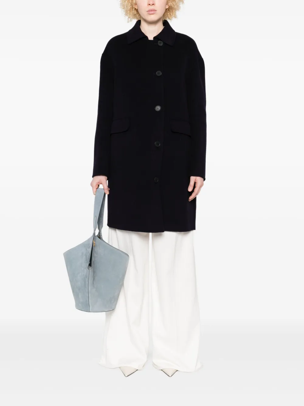 Liviana Conti flap-pocket buttoned coat | Single Breasted Coats | Image 2