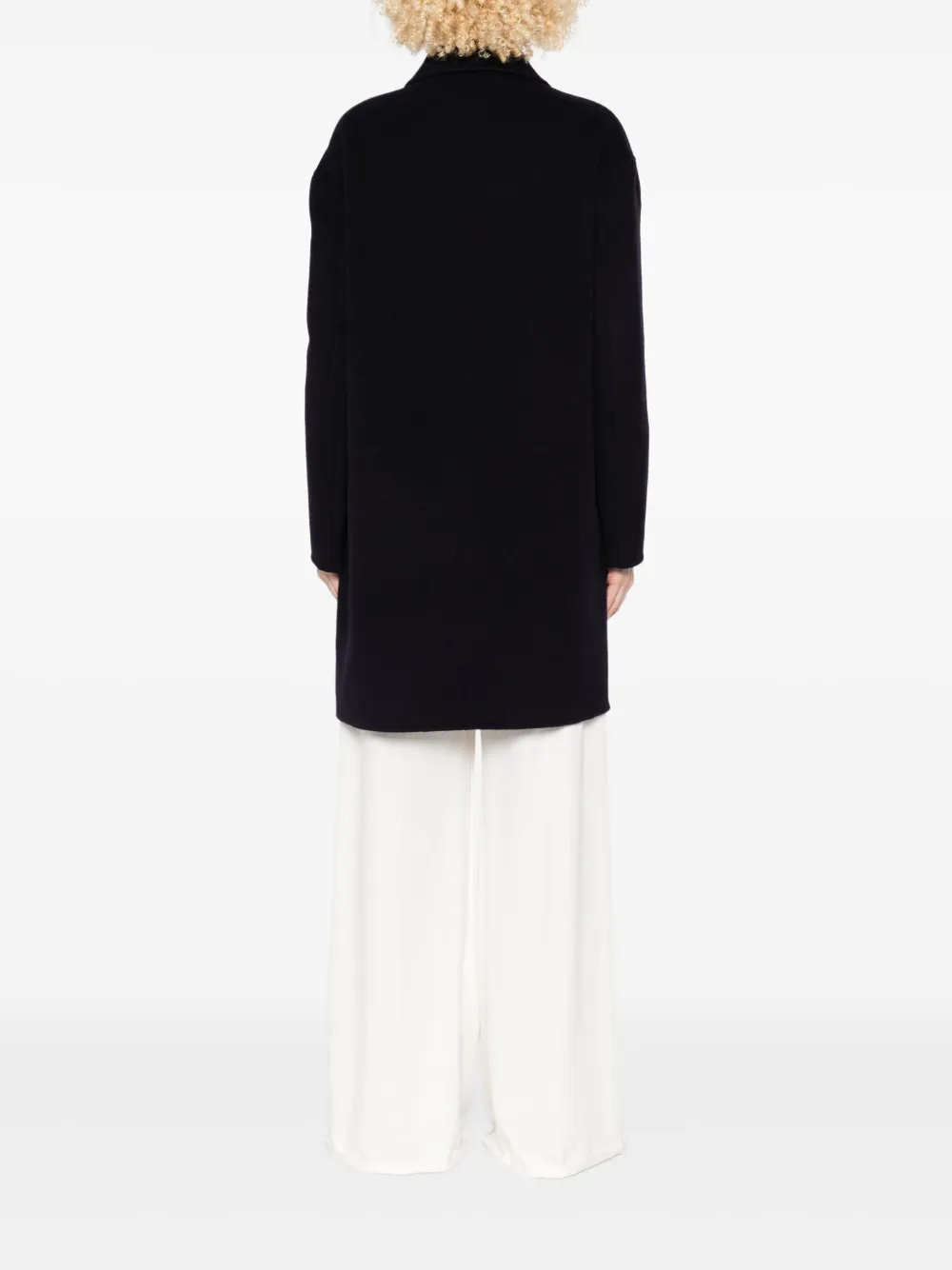Liviana Conti Flap-pocket Buttoned Coat In Black