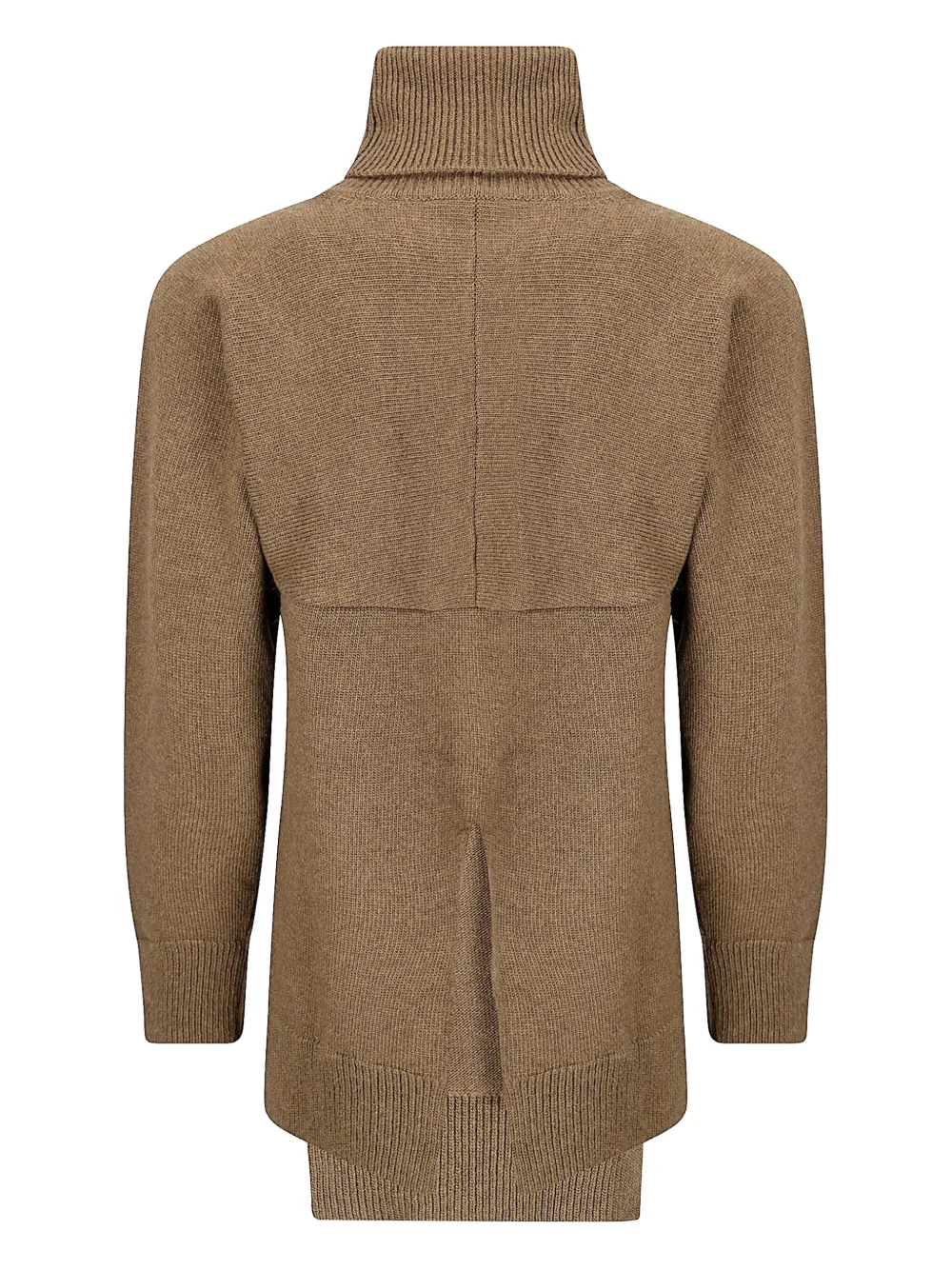 Stefano Mortari turtleneck mini dress - Bruin