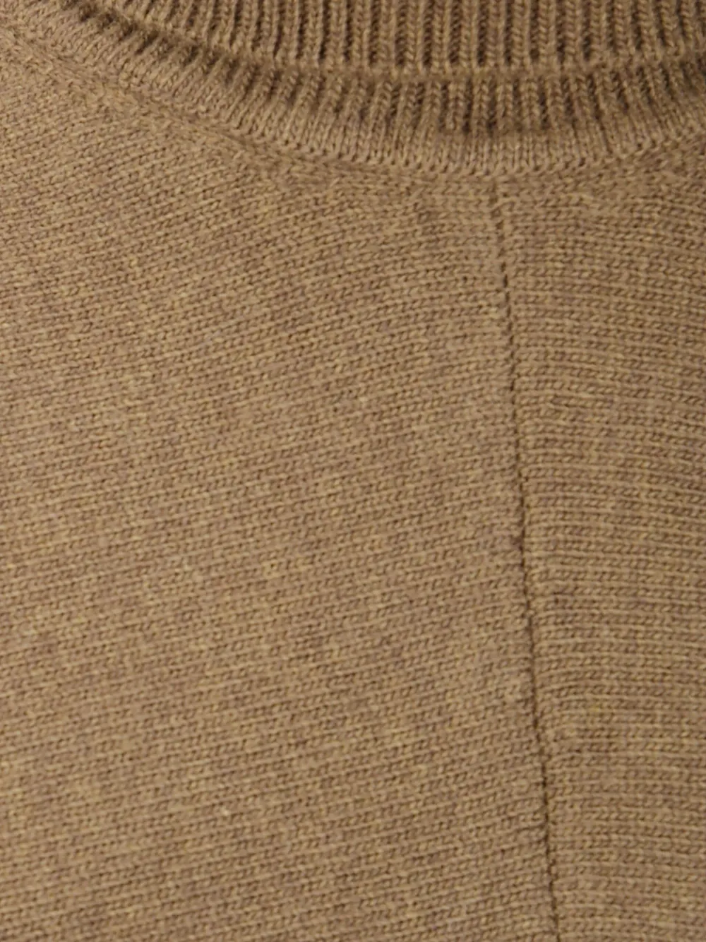 Stefano Mortari Asymmetric Hem Wool Turtleneck Sweater In Brown