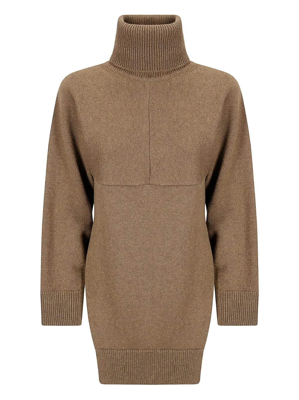 Stefano Mortari turtleneck mini dress | Brown | Image 1