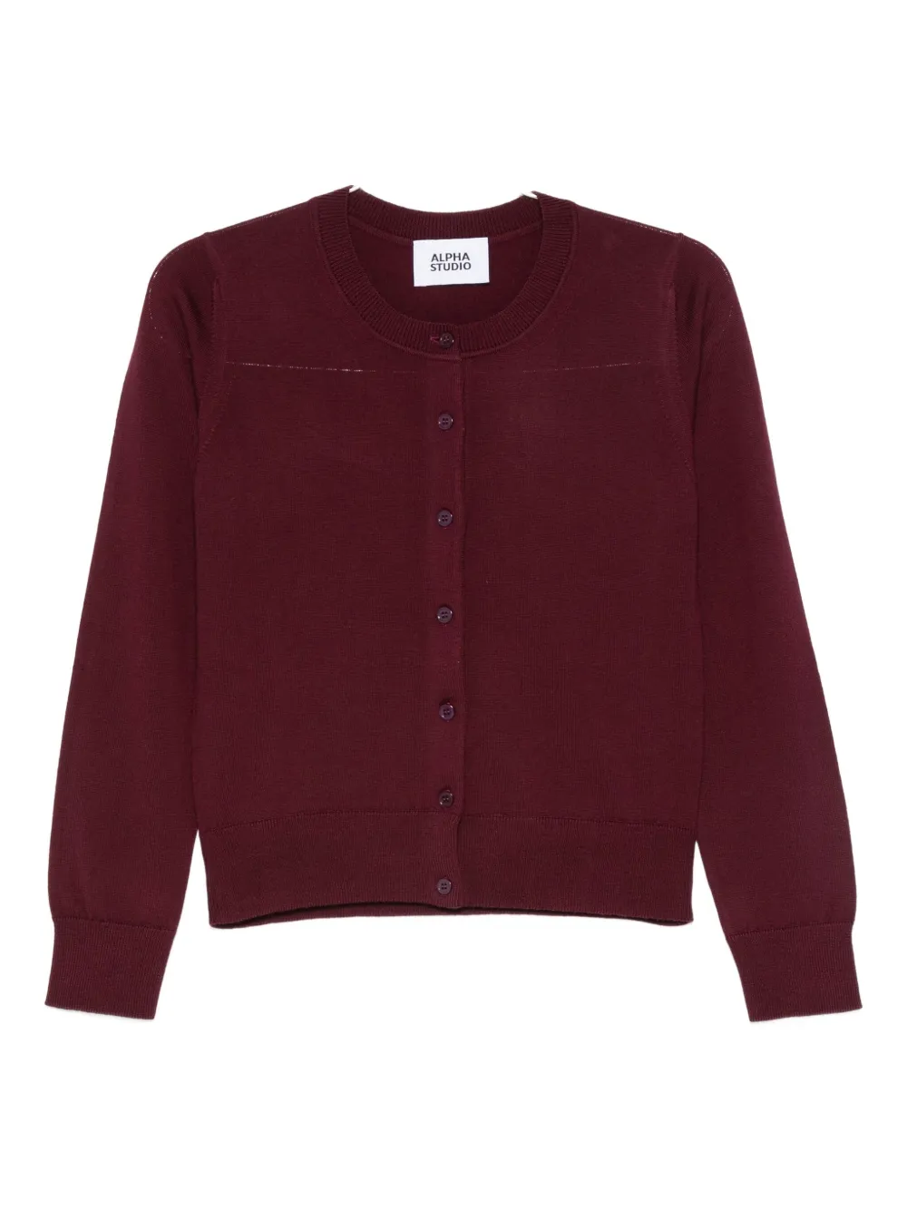 Alpha Studio Rebecca Cardigan In Red