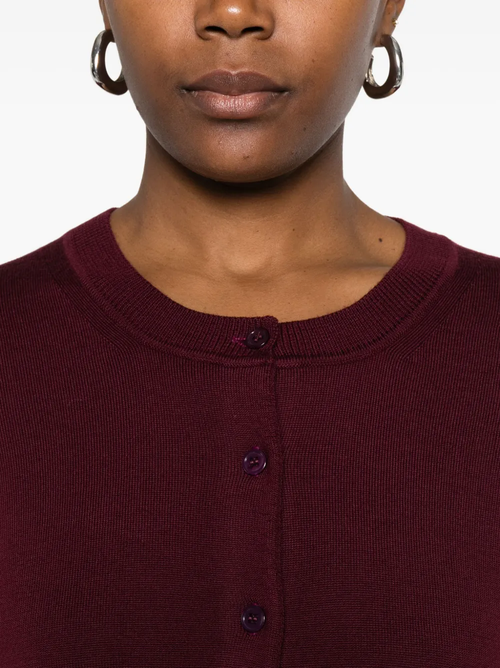 Alpha Studio Rebecca Cardigan In Red