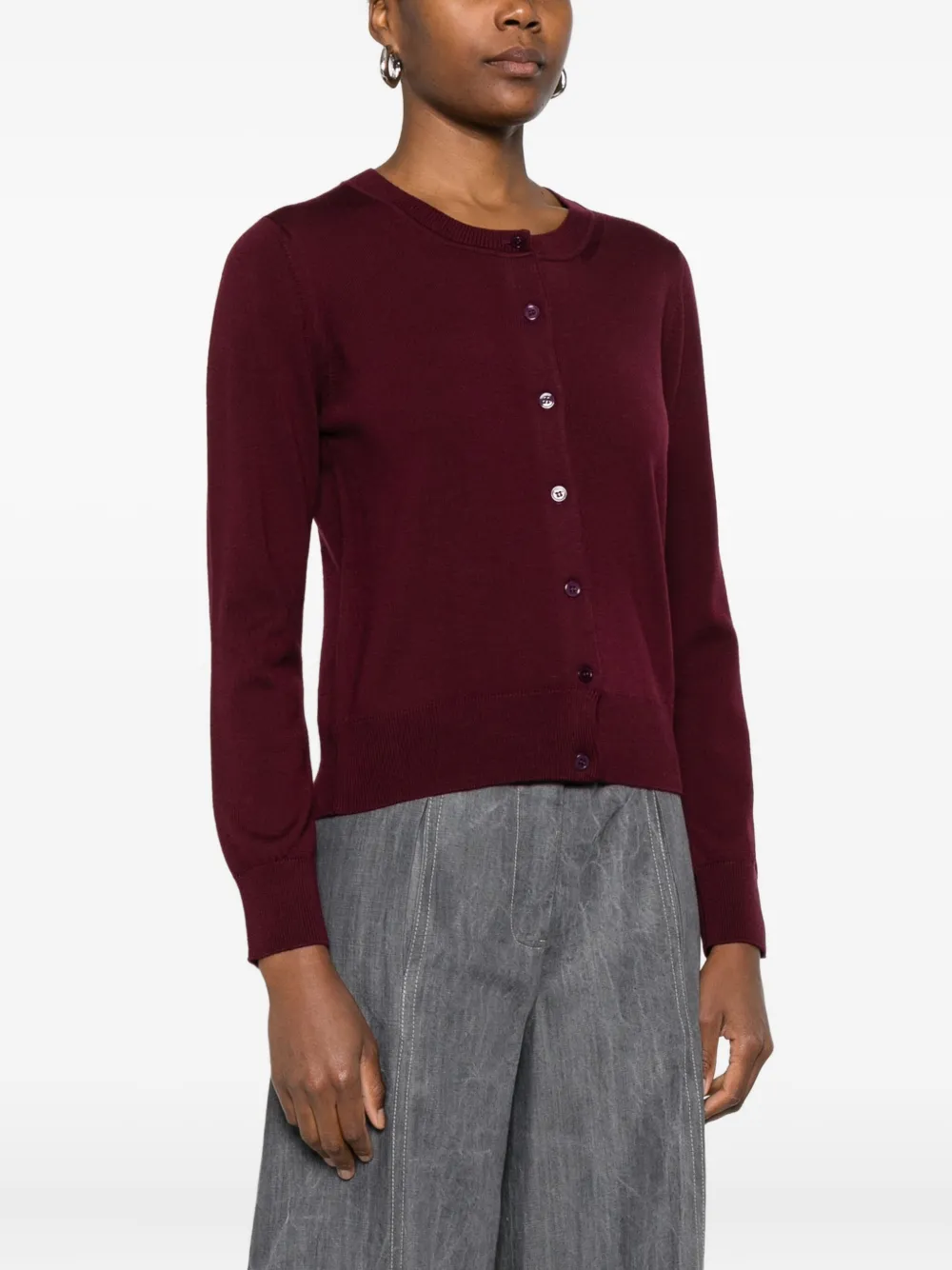Alpha Studio Rebecca Cardigan In Red