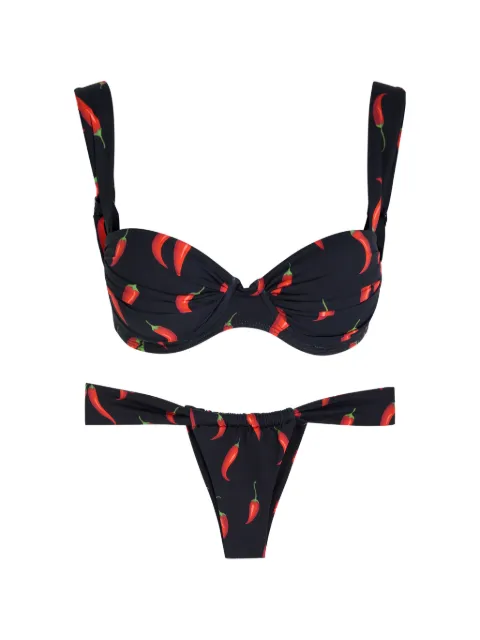 Leslie Amon printed bikini