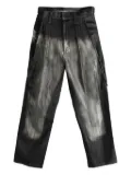 Y's faded-effect trousers - Black
