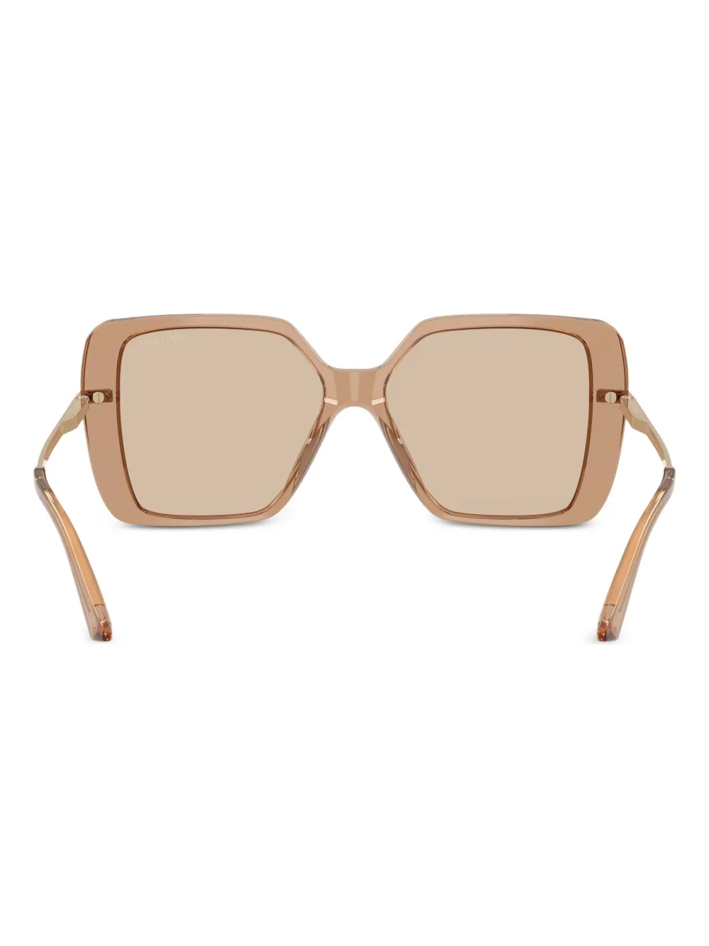 Jimmy Choo Square Sunglasses In Brown