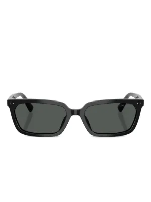 miu miu ブラック スクエアフレーム サングラス Miu Miu Eyewear スクエアフレーム サングラス | ブラック | FARFETCH JP