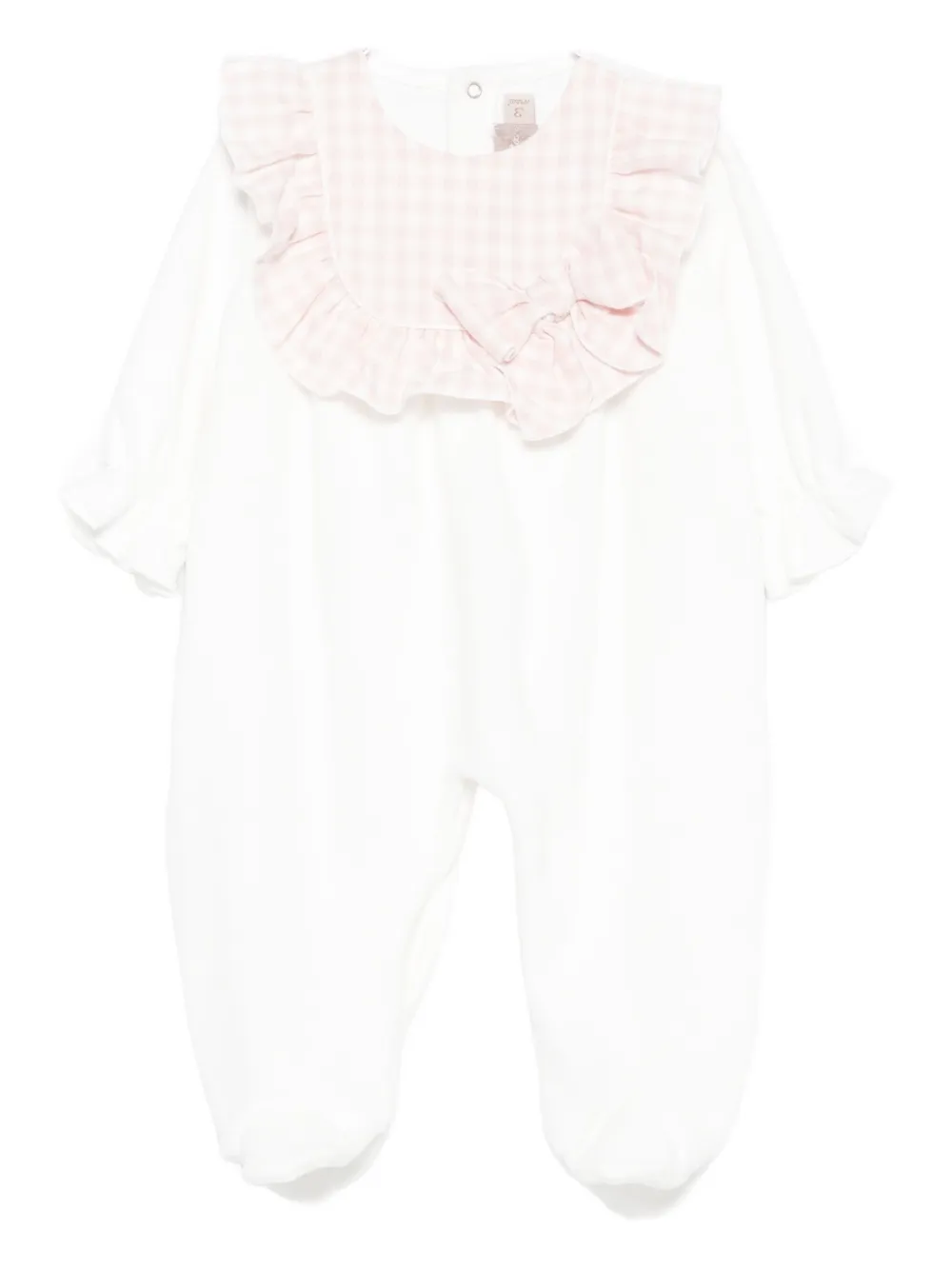 La Stupenderia Ruffled Gingham-pattern Pajamas In Pink