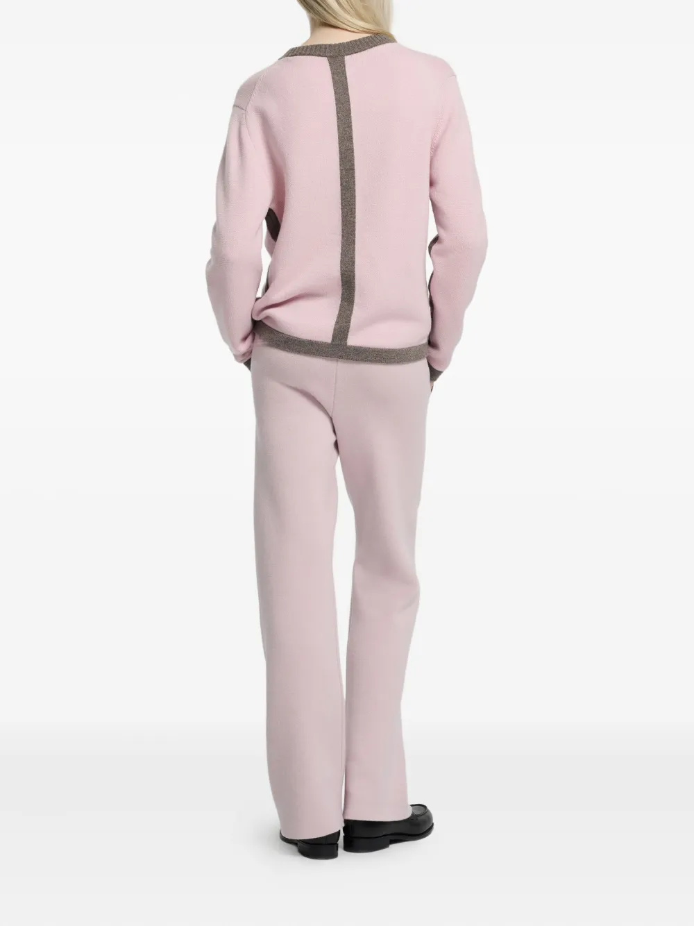 Barrie Kasjmier trui met ronde hals Roze