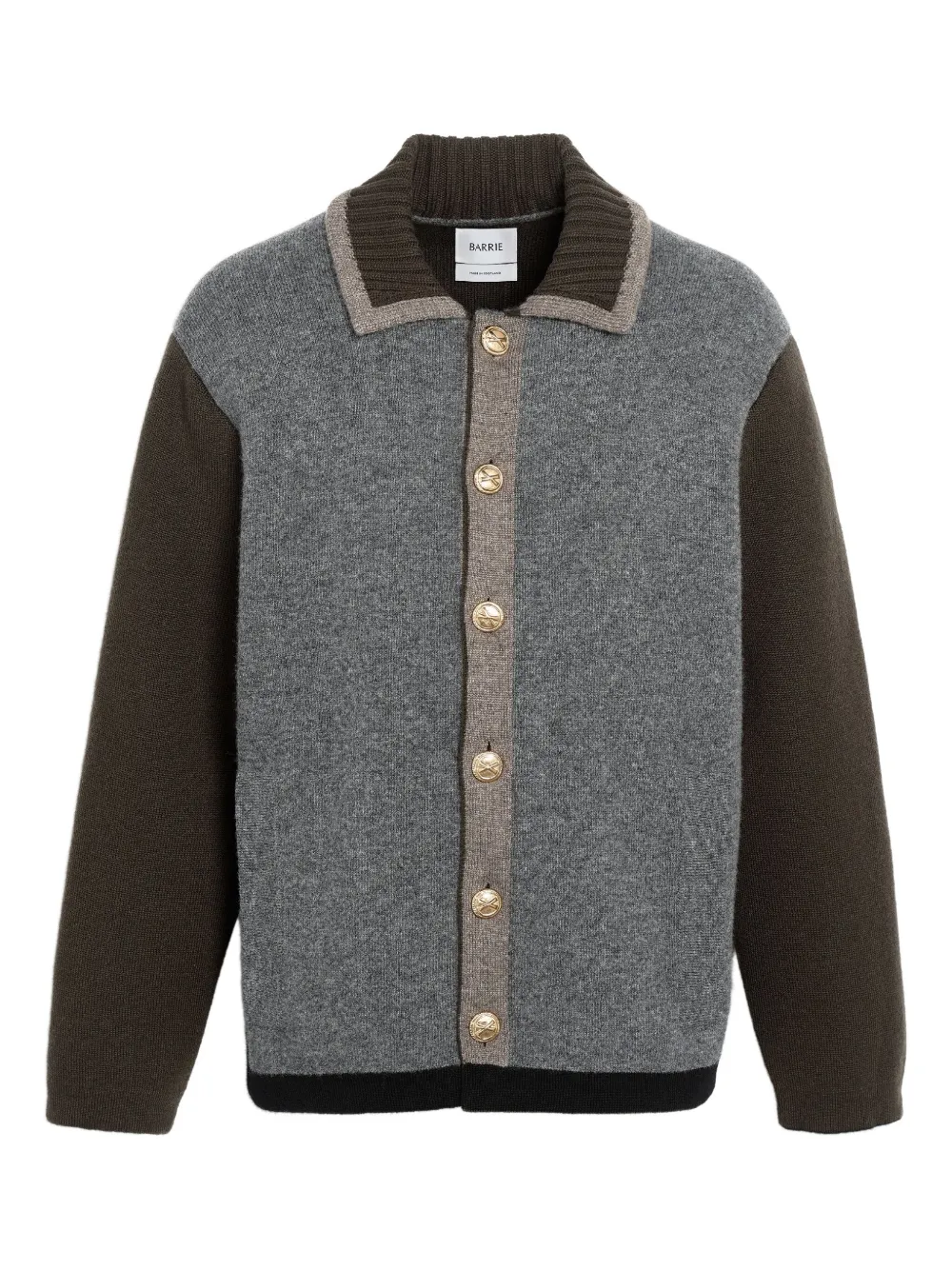 Barrie colour-block buttoned jacket | Grey | Image 1