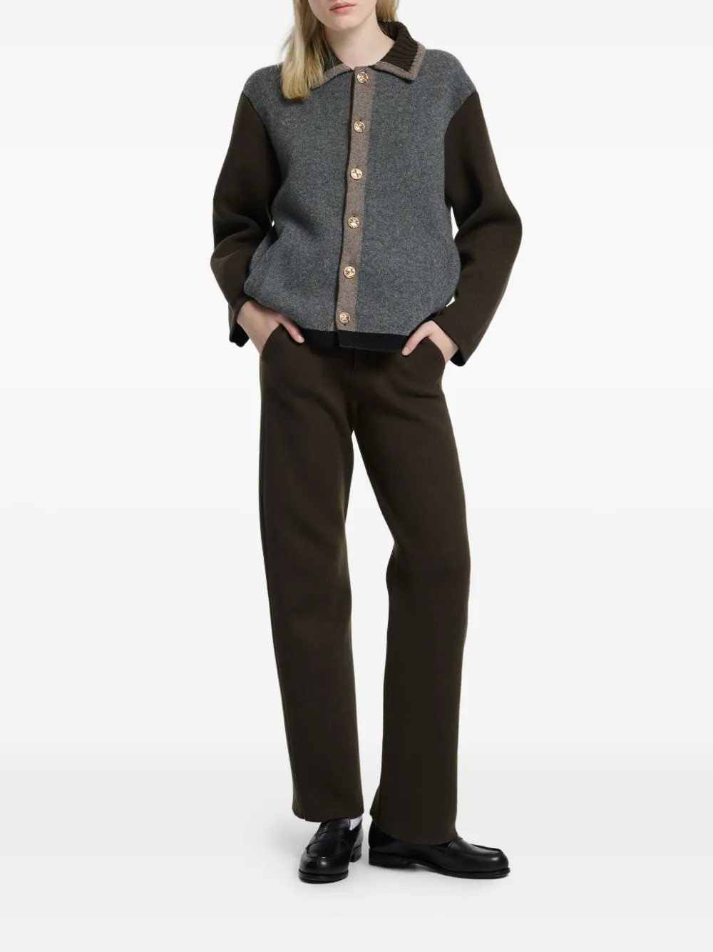 Barrie colour-block buttoned jacket | Cardigans | Image 2