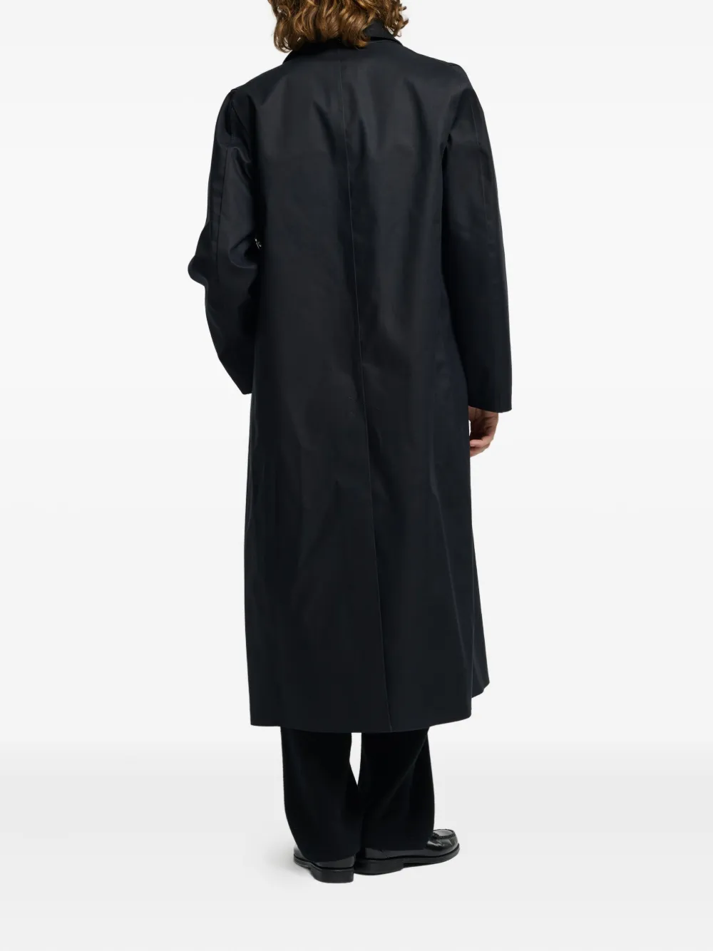 Barrie Lange jas van kasjmier-wolblend Zwart