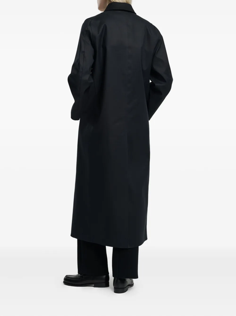 Barrie Lange jas van kasjmier-wolblend Zwart