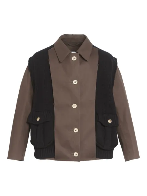 Barrie layered pocket jacket