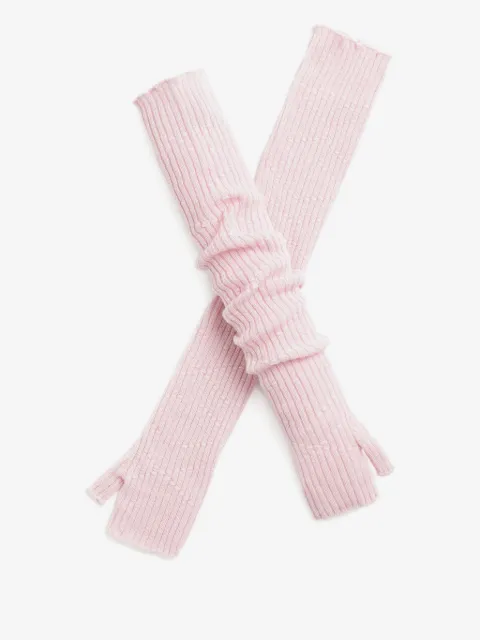Barrie cashmere fingerless gloves