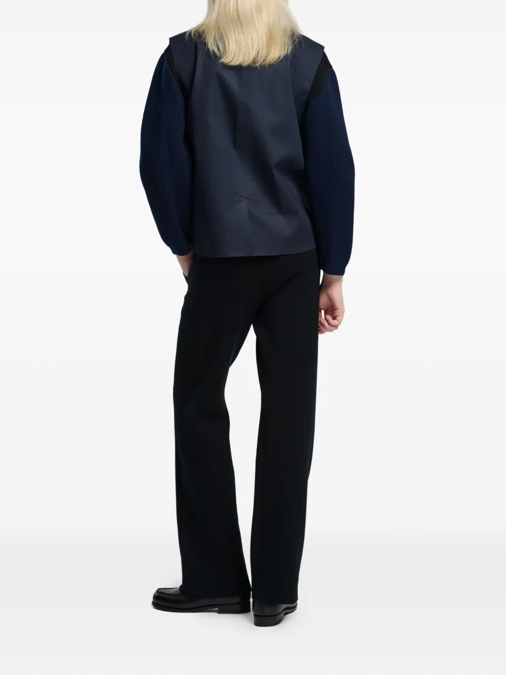 Barrie Regenjack met zak met knoopsluiting Blauw