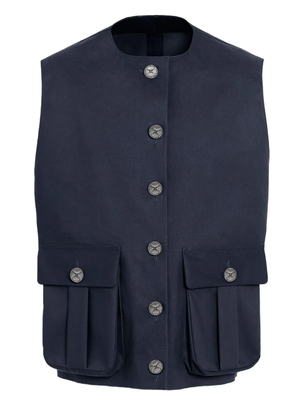Barrie impermeable con bolsillo con botón | azul | Image 1
