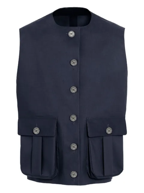 Barrie impermeable con bolsillo con botón