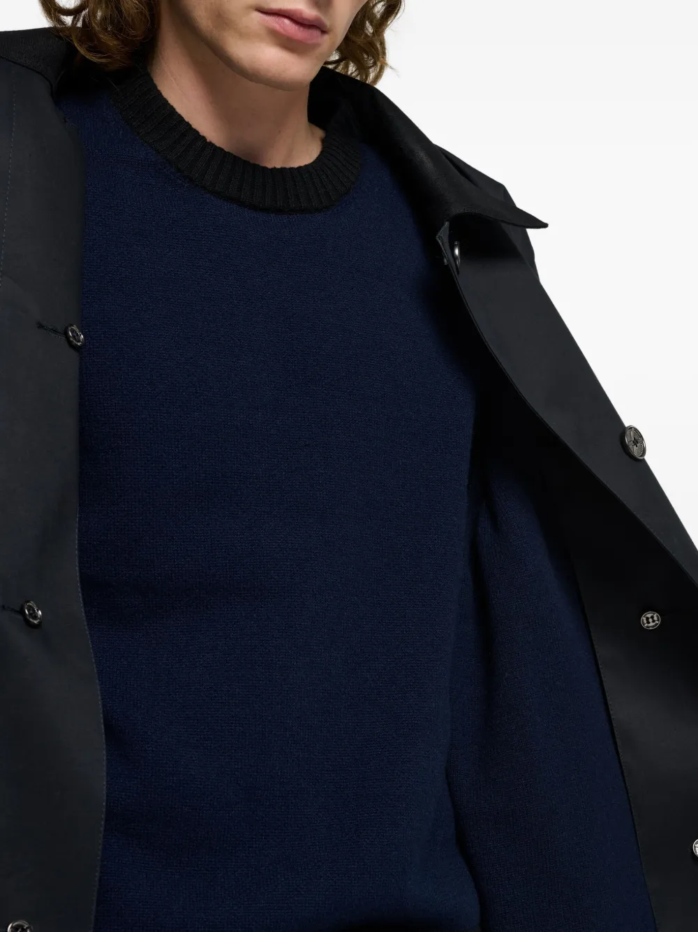 Barrie button-fastening single-breasted Coat | Black | FARFETCH ZA