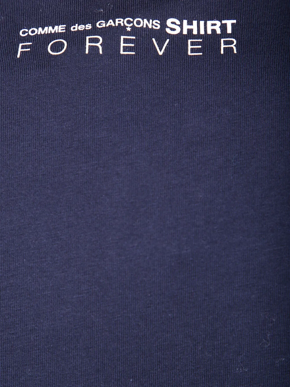 Comme Des Garçons Shirt Back-logo Cotton T-shirt In Blue