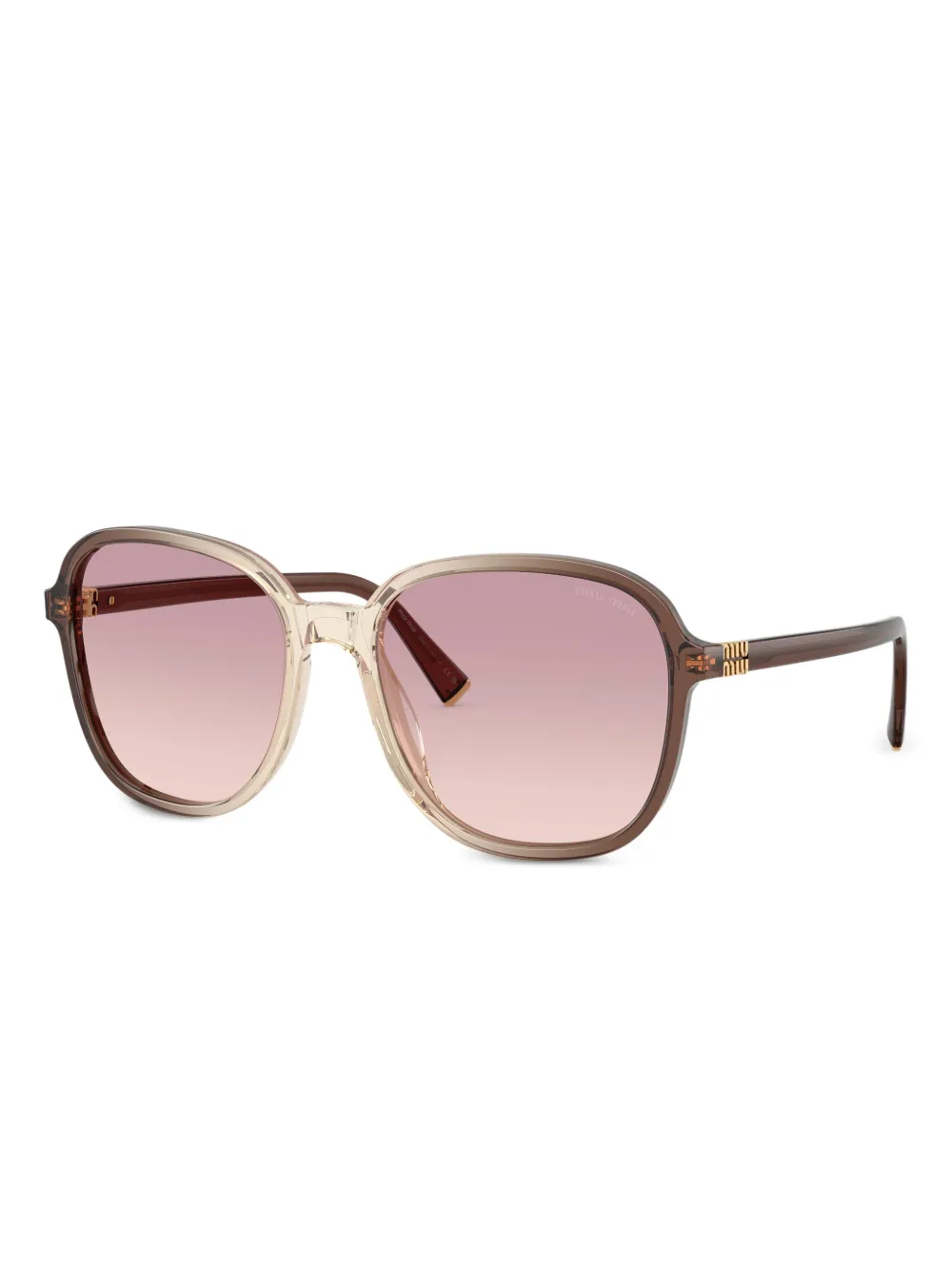 Miu Eyewear Zonnebril met kleurverloop Bruin