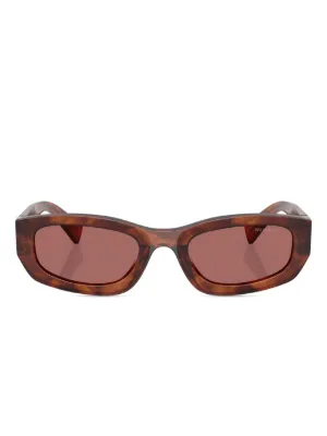 Miu Miu Eyewear oval-frame Sunglasses | Brown | FARFETCH