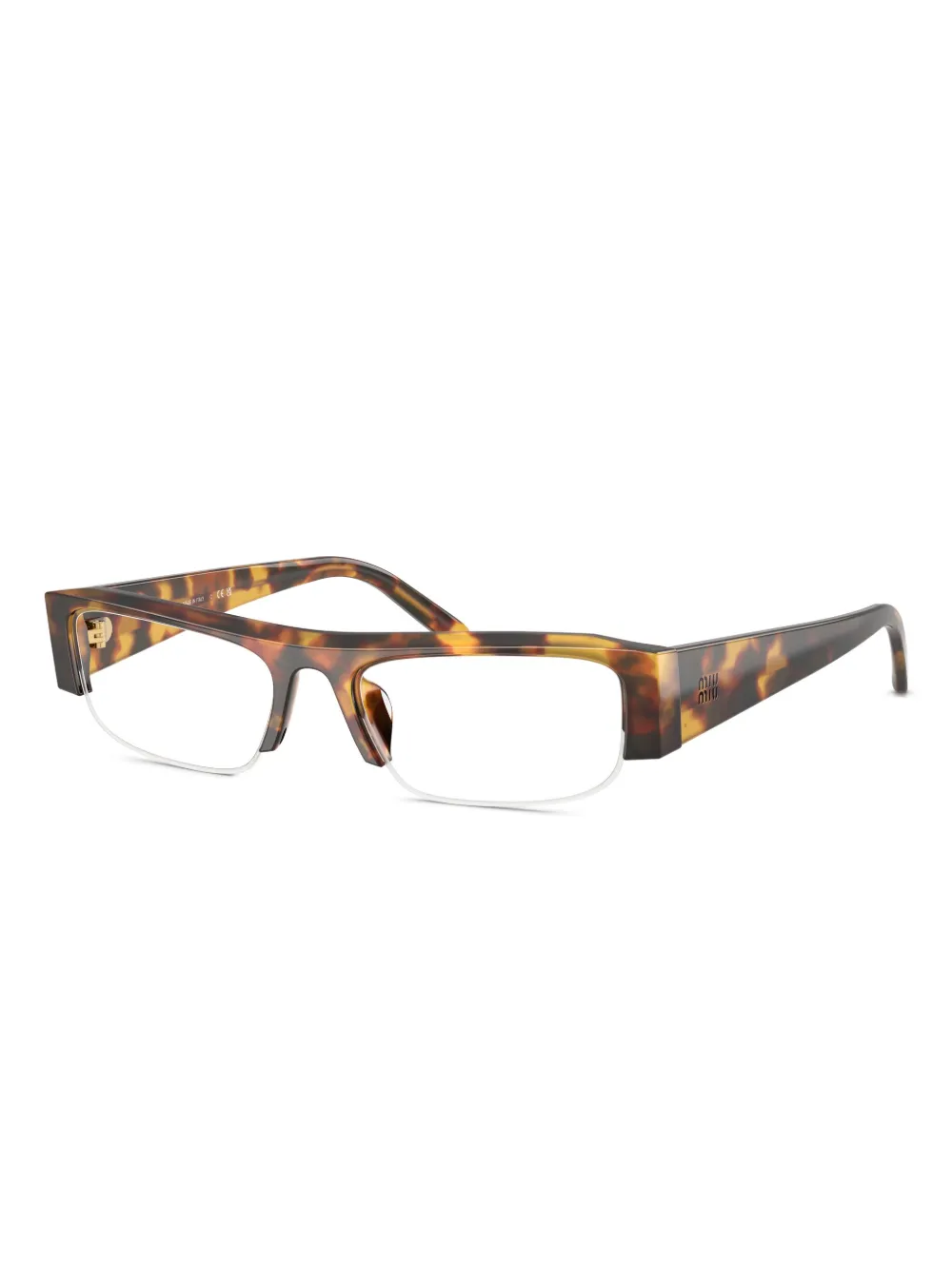 Miu Miu Geometric-frame Glasses In Multi