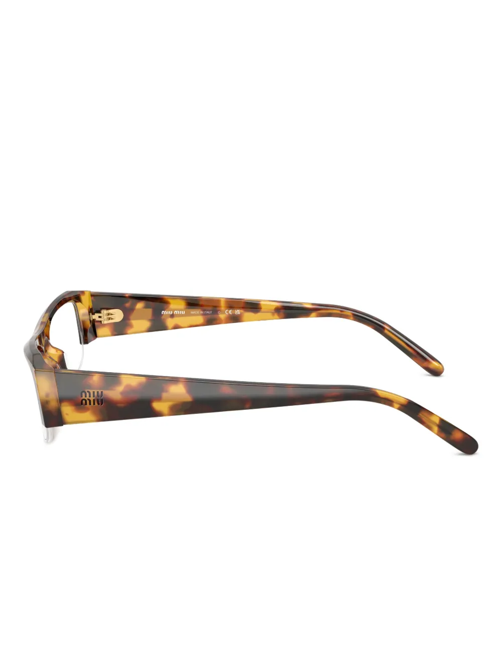 Miu Miu Geometric-frame Glasses In Multi
