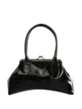 Y's frame-clasp curvy tote bag - Black