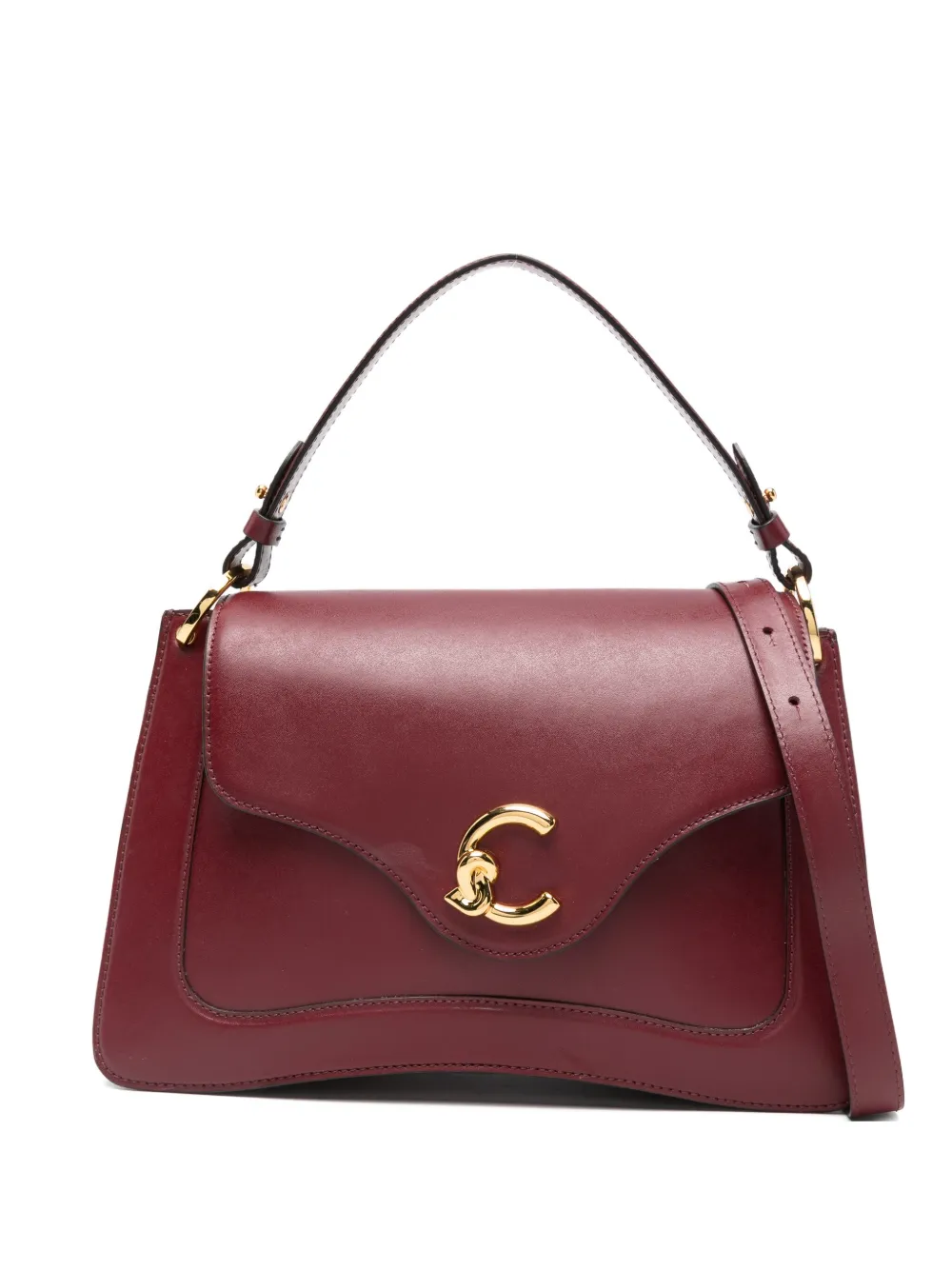 Coccinelle Leather Shoulder Bag In Red