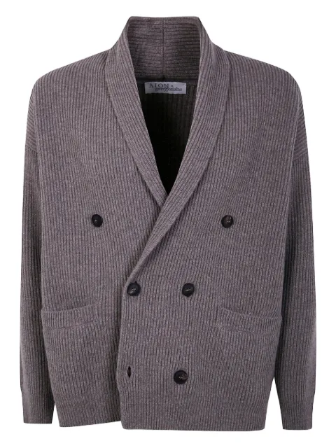 AION ribbed double-breasted cardigan