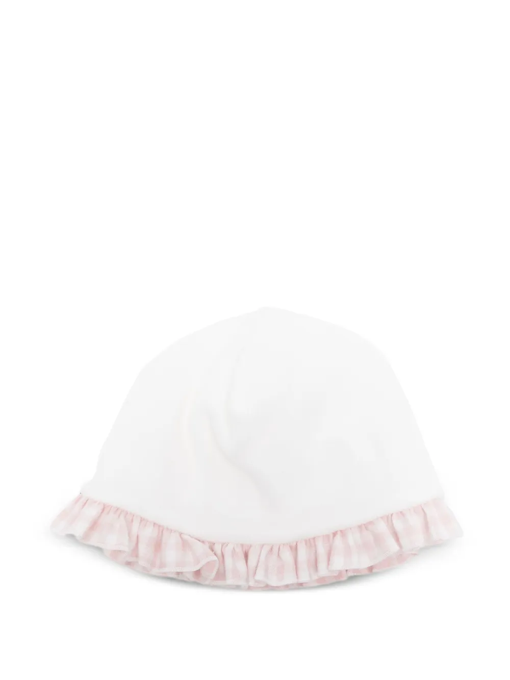 La Stupenderia gingham-trimmed ruffled hat | Sun Hats | Image 2