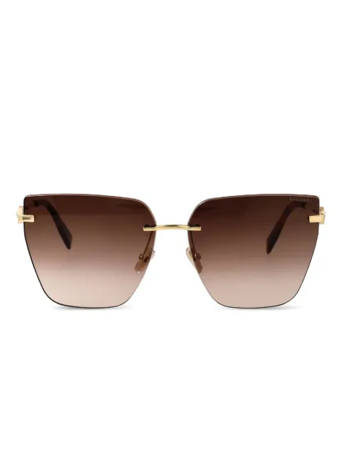 Bvlgari metal geometric sunglasses