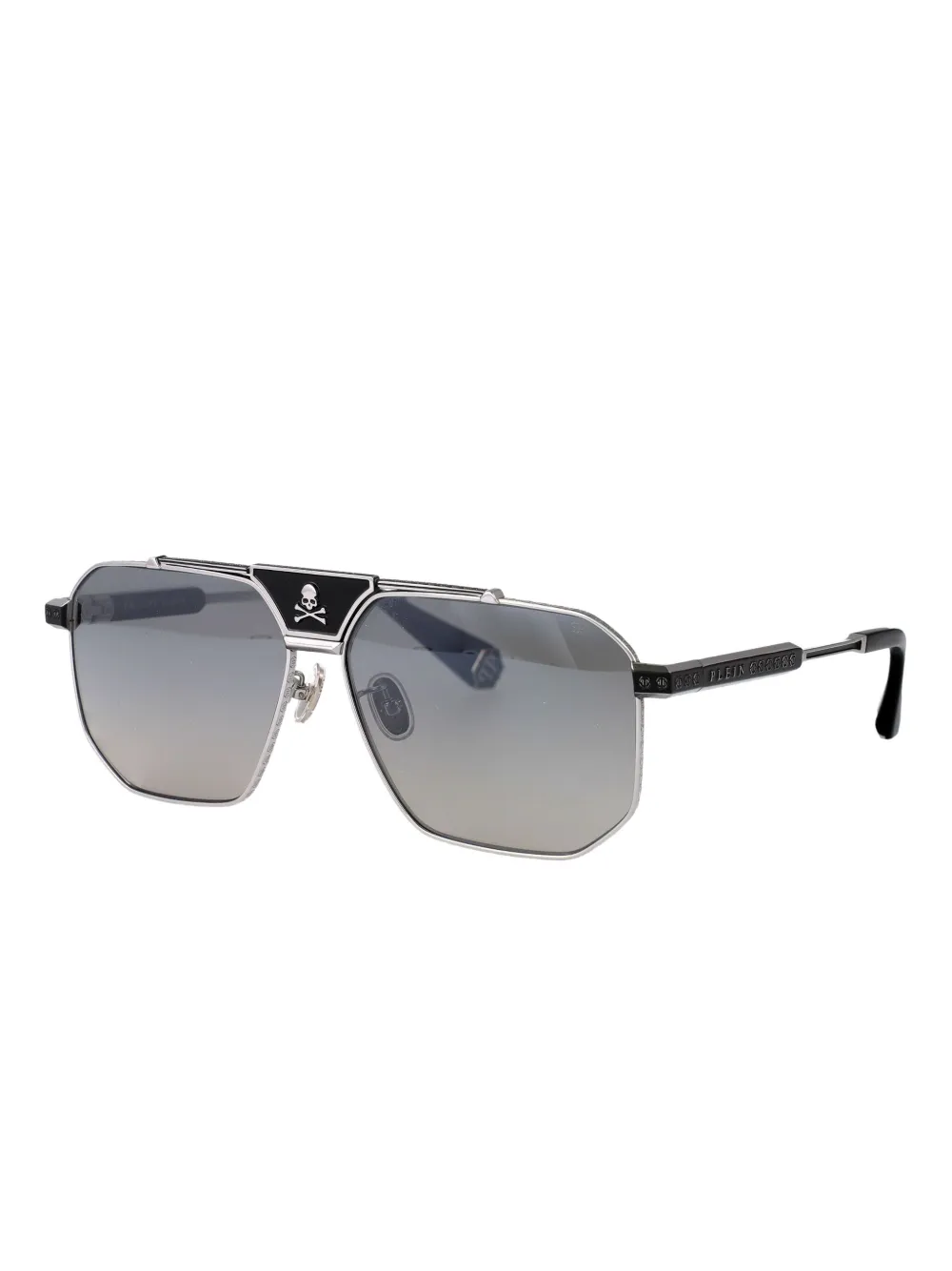 Philipp Plein Eyewear Zonnebril met volledig montuur Grijs