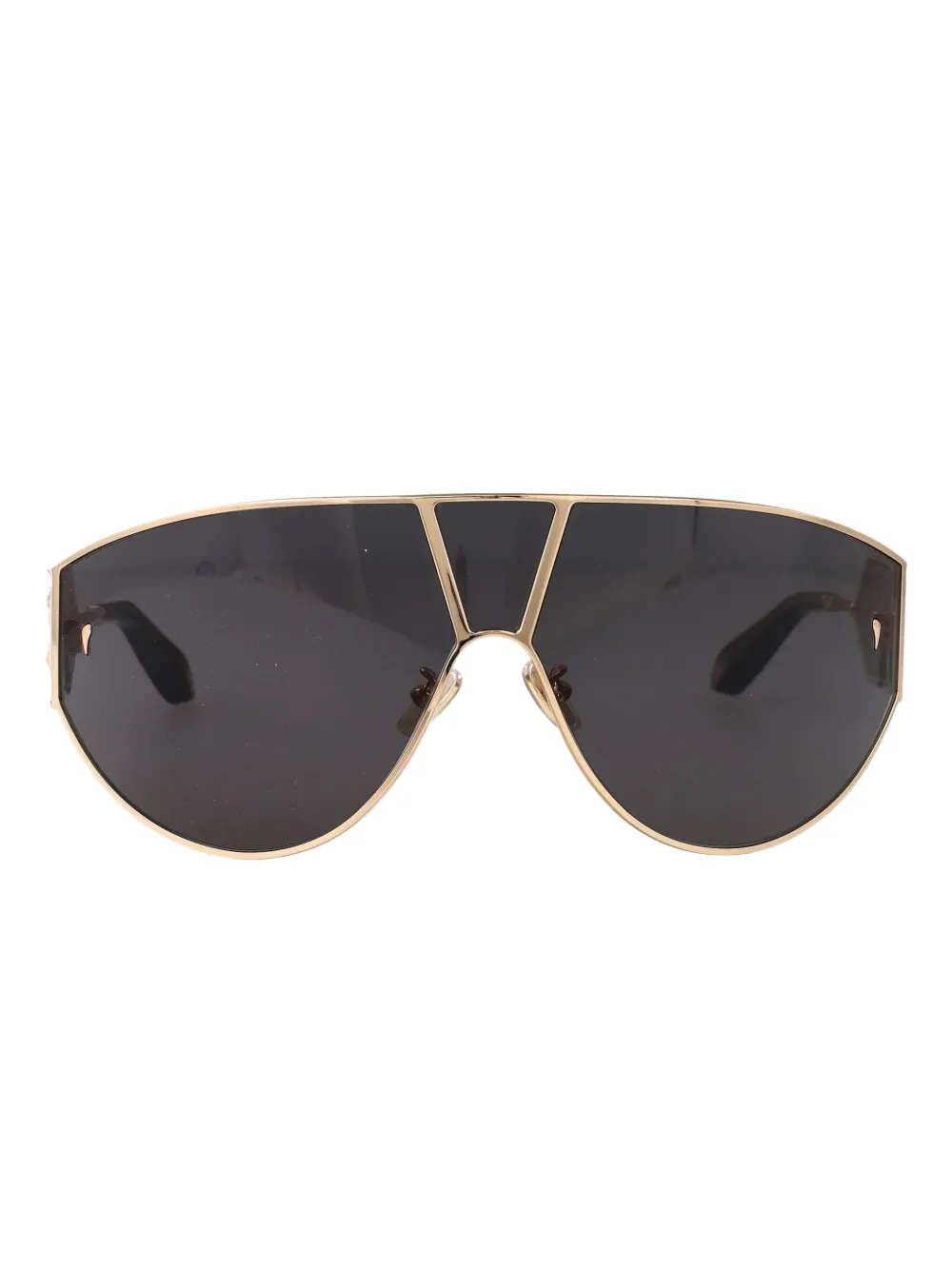 Roberto Cavalli geometric-frame logo sunglasses - Nero