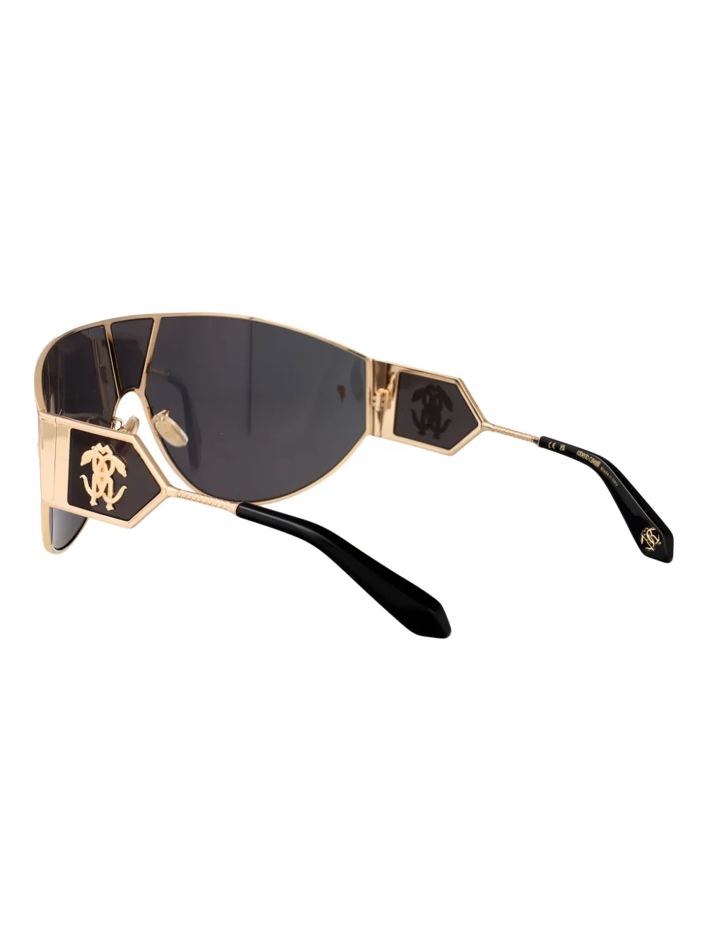 Roberto Cavalli Zonnebril met geometrisch montuur Zwart