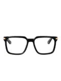 Philipp Plein Eyewear gold-detail square-frames glasses - Black