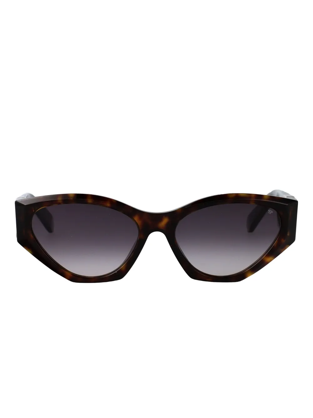 Philipp Plein Eyewear Geometric-frame Sunglasses In Brown