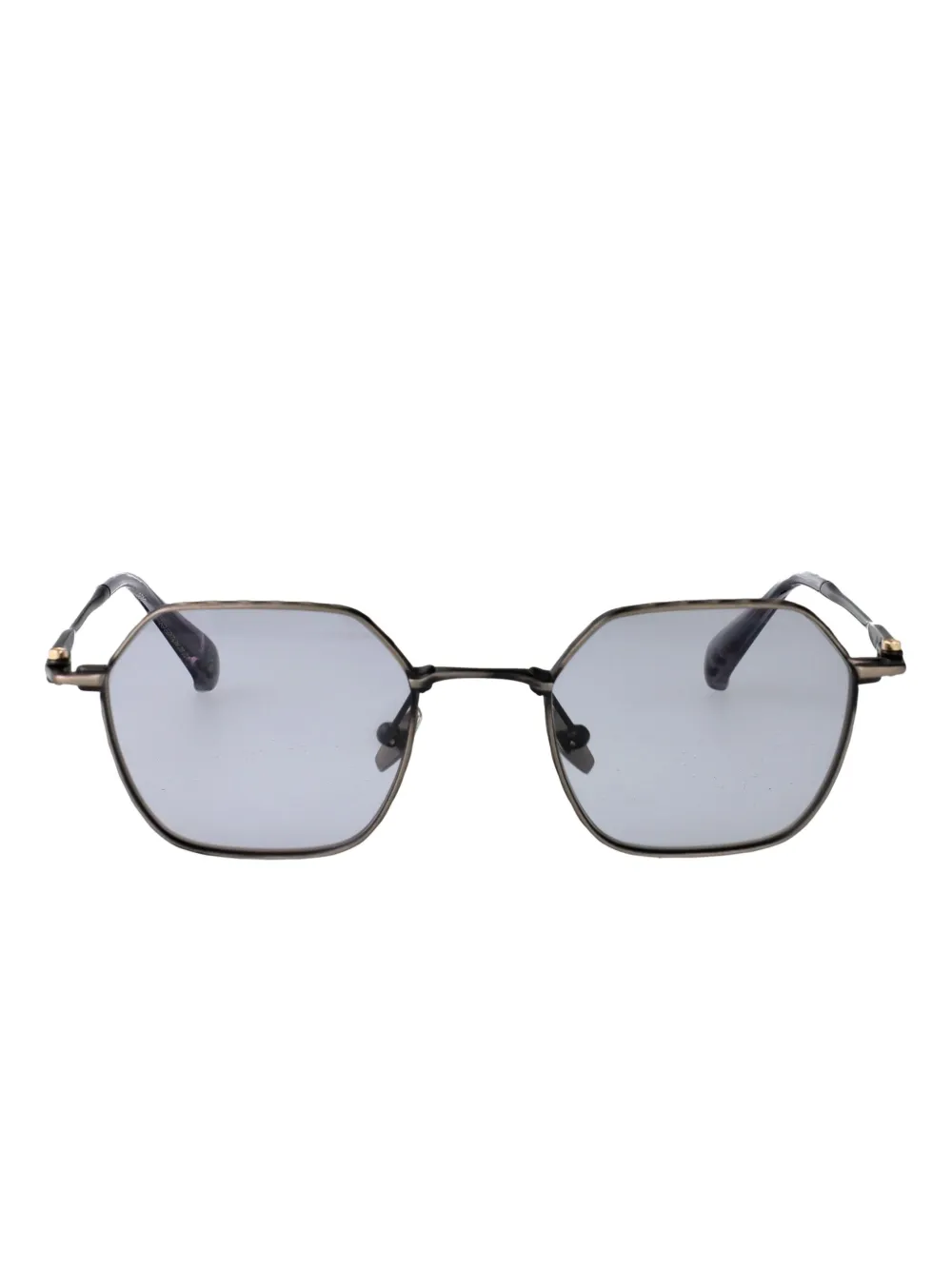 Yohji Yamamoto square-frame sunglasses - ブラック Yohji Yamamoto square-frame sunglasses - ブラック