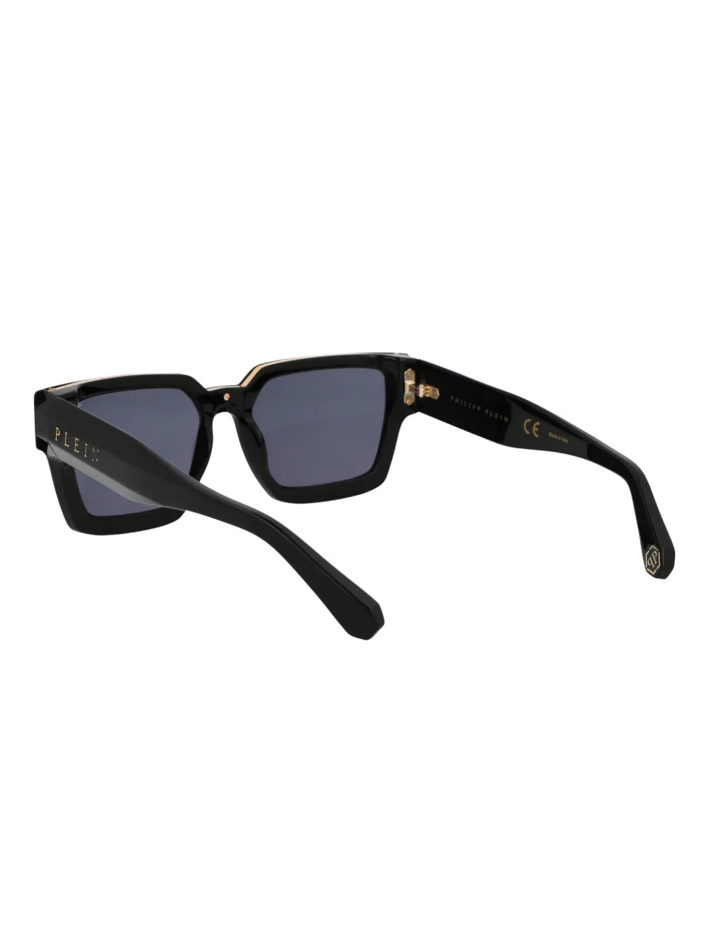 Philipp Plein Eyewear Zonnebril met vierkant montuur en logodetail Zwart