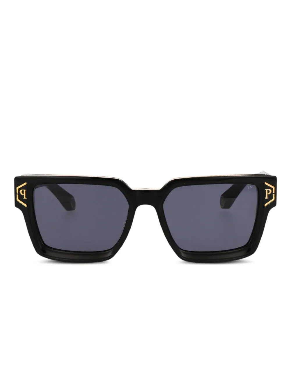 Philipp Plein Eyewear Occhiali da sole squadrati con logo - Nero