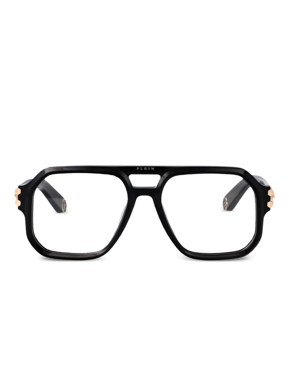 Philipp Plein Eyewear geometric-frame glasses | Black | Image 1
