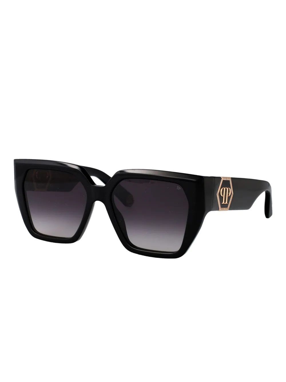 Philipp Plein Eyewear logo-detail sunglasses - Zwart