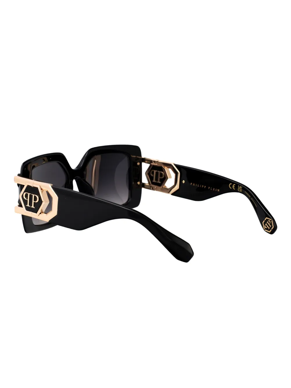 Philipp Plein Eyewear Zonnebril met vierkant montuur Zwart