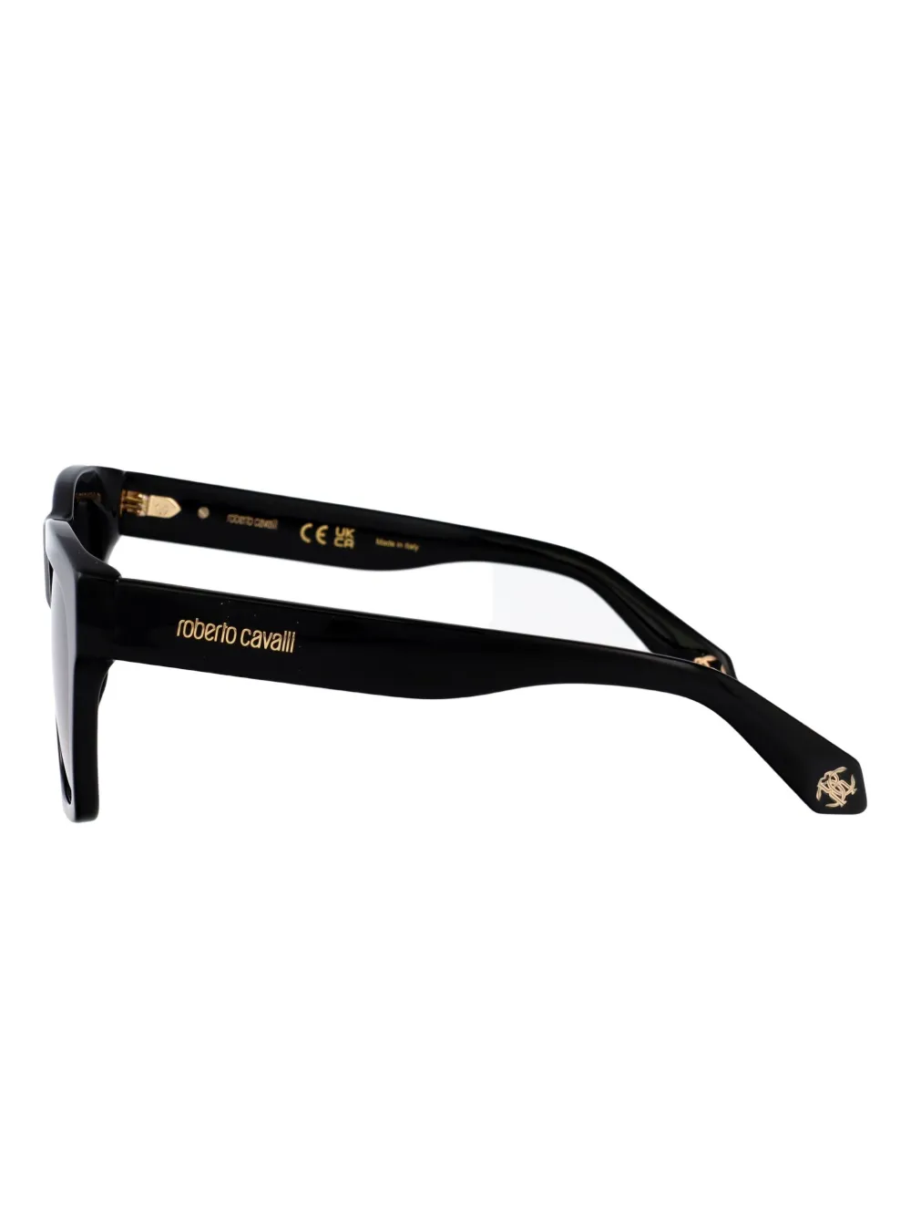 Roberto Cavalli Zonnebril met vierkant montuur Zwart