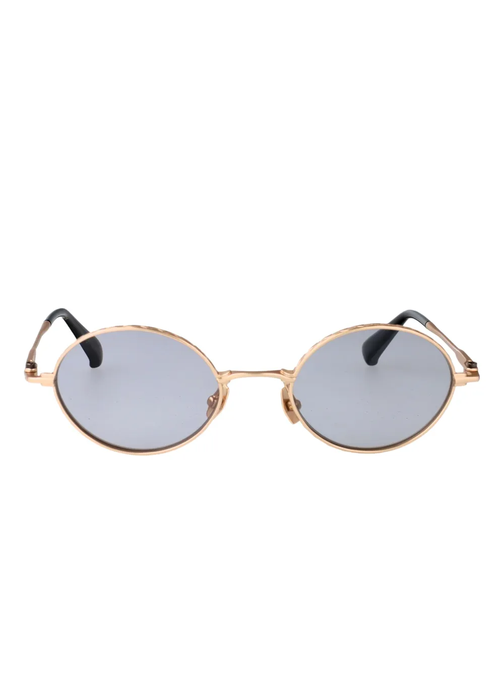 Yohji Yamamoto round-frame sunglasses - イエロー Yohji Yamamoto round-frame sunglasses - イエロー
